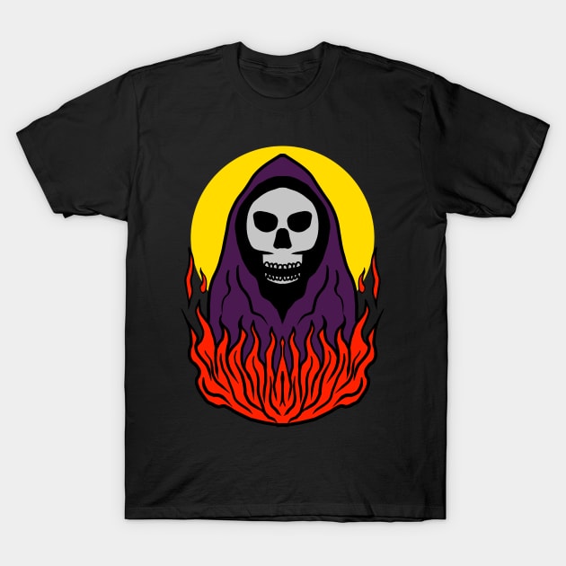 Skull Victim Burn it All T-Shirt by nefuku